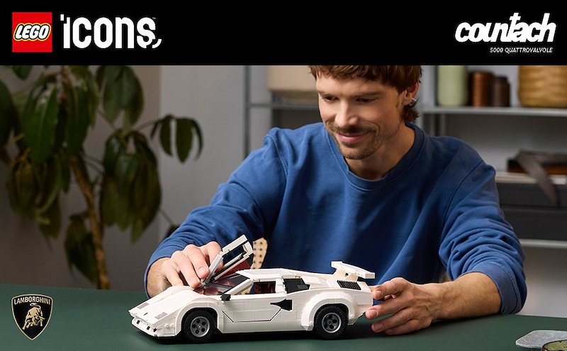 Lego® Icons Lamborghini Countach 5000 Quattrovalvole 10337