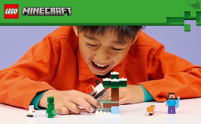Lego® Minecraft Avventura di Steve nella taiga 21583