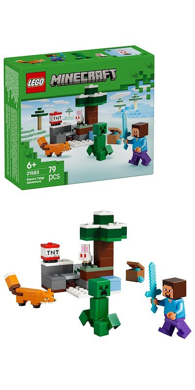 Lego® Minecraft Avventura di Steve nella taiga 21583
