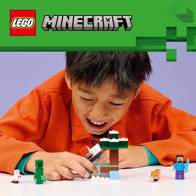 Lego® Minecraft Avventura di Steve nella taiga 21583