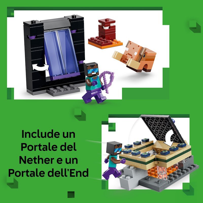 Lego Viaggio nel Portale del Nether e dell’End 21584