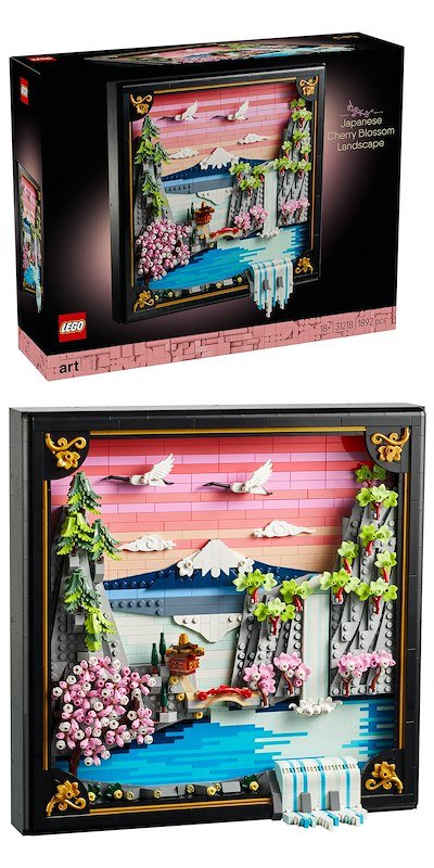 Lego ART Paesaggio giapponese con ciliegi fioriti 31218