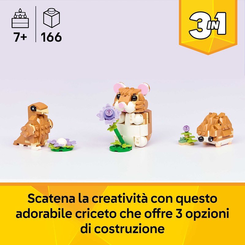 Lego® Criceto con Fiore Creator 1376