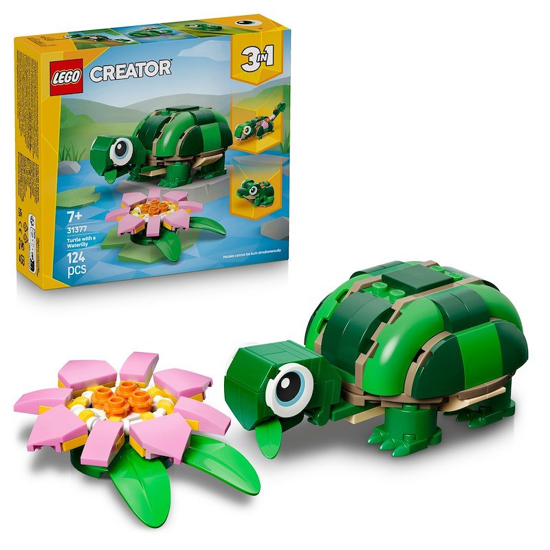 Lego®  Tartaruga con un fiore di ninfea Creator 31377