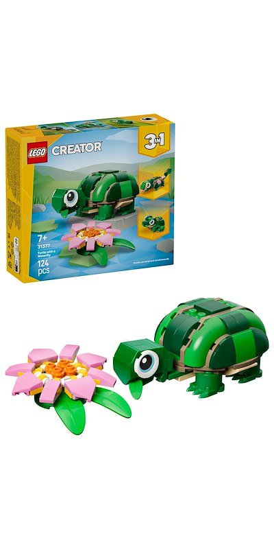 Lego®  Tartaruga con un fiore di ninfea Creator 31377