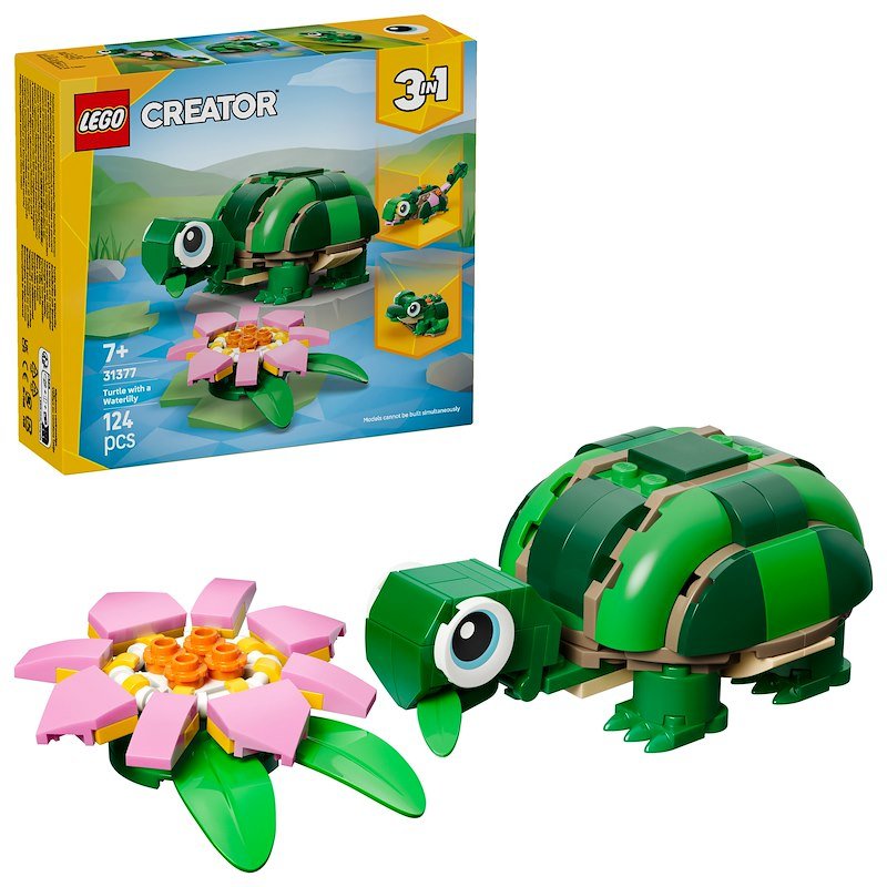 Lego®  Tartaruga con un fiore di ninfea Creator 31377