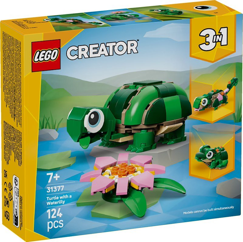 Lego®  Tartaruga con un fiore di ninfea Creator 31377