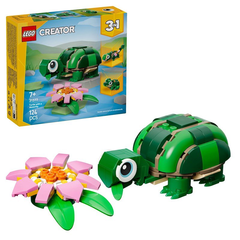 Lego®  Tartaruga con un fiore di ninfea Creator 31377