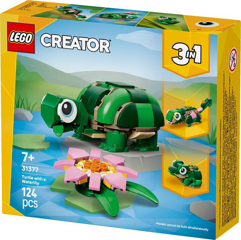 Lego®  Tartaruga con un fiore di ninfea Creator 31377