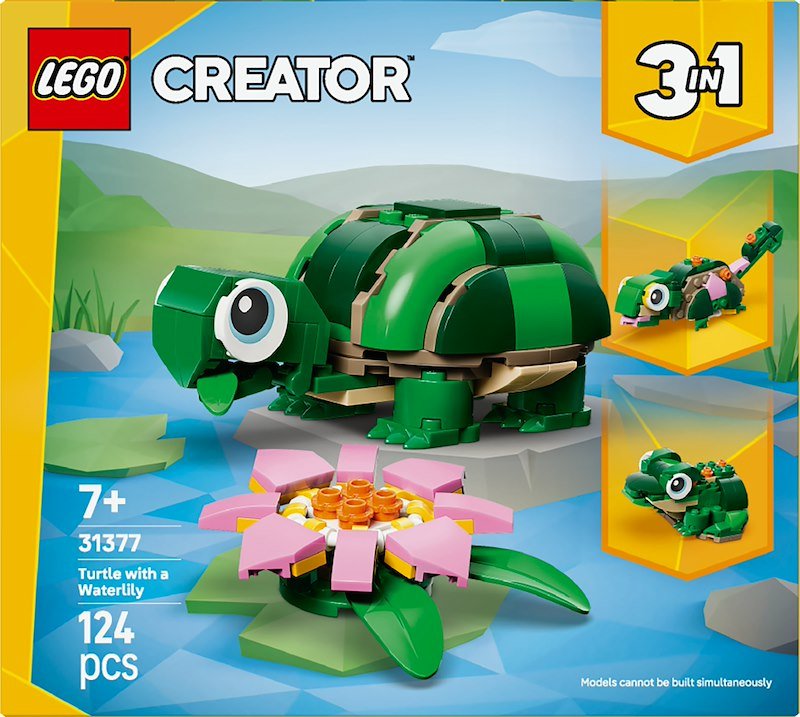 Lego®  Tartaruga con un fiore di ninfea Creator 31377
