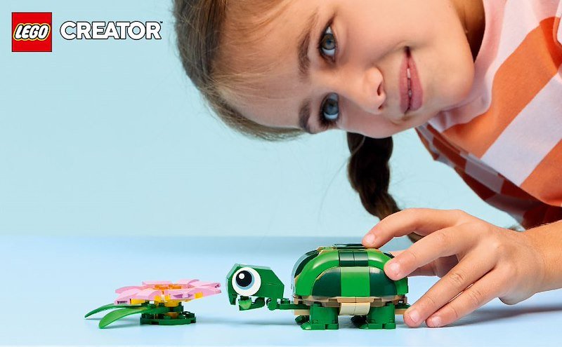 Lego®  Tartaruga con un fiore di ninfea Creator 31377