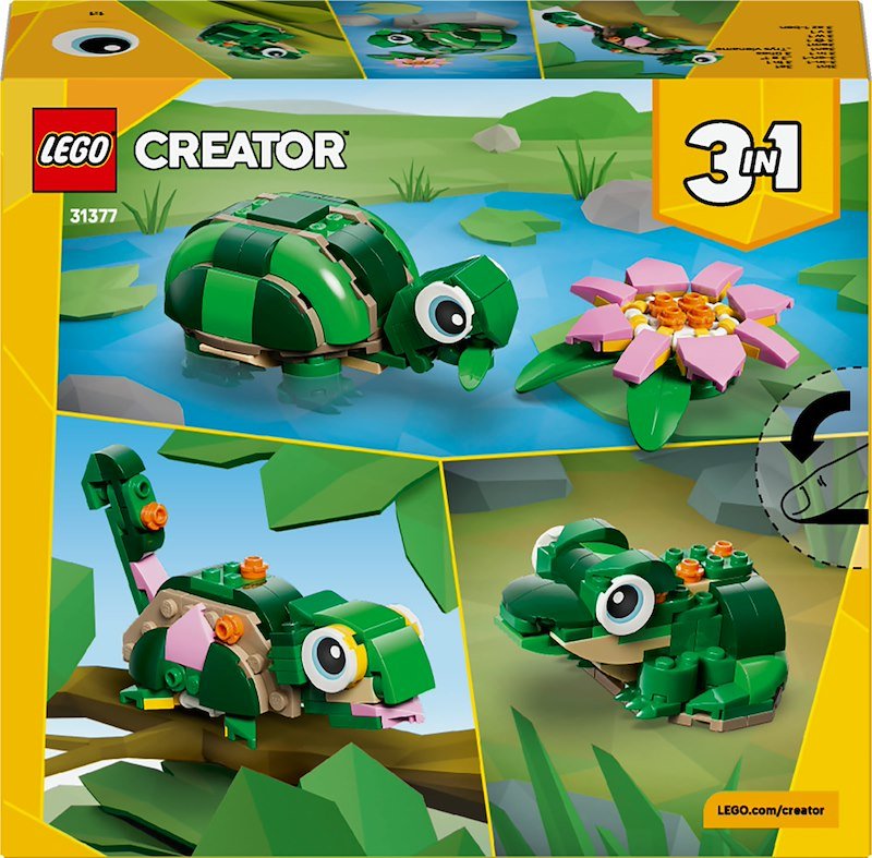 Lego®  Tartaruga con un fiore di ninfea Creator 31377