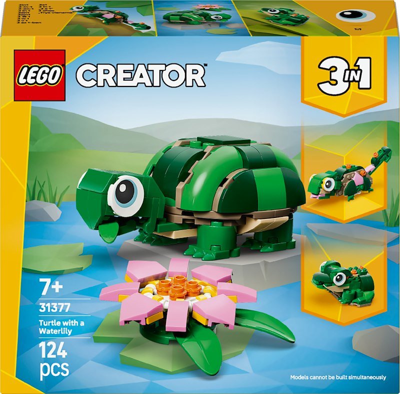 Lego®  Tartaruga con un fiore di ninfea Creator 31377