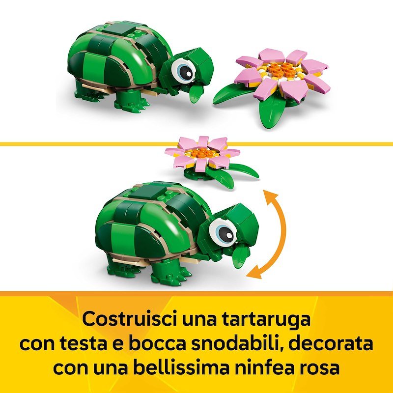 Lego®  Tartaruga con un fiore di ninfea Creator 31377
