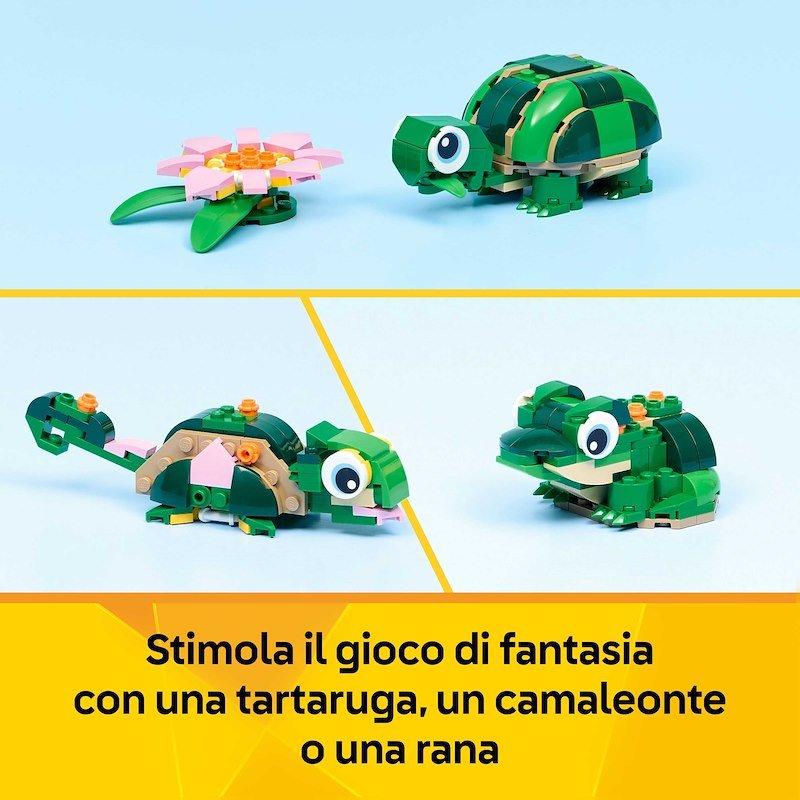 Lego®  Tartaruga con un fiore di ninfea Creator 31377