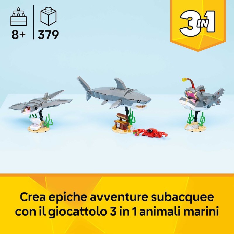 Lego® squalo cons crigno tesoro 31381