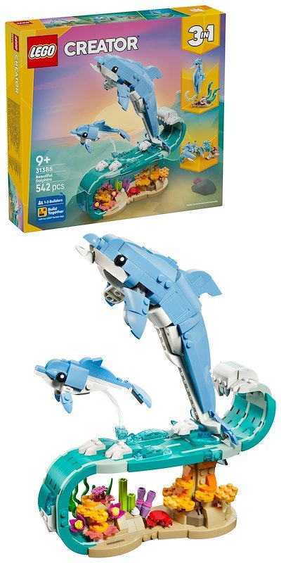 Lego® Animali marini: meravigliosi delfini 31385