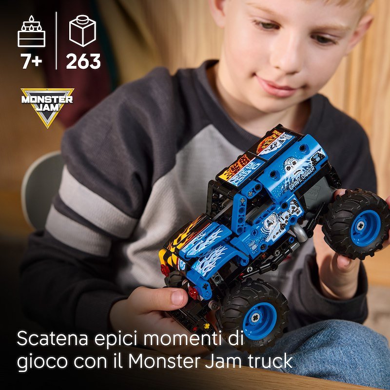 Lego Technic Monster Jam™ Grave Digger™ Fuoco e Ghiaccio 42219