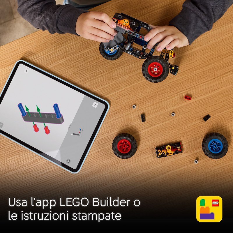 Lego Technic Monster Jam™ Grave Digger™ Fuoco e Ghiaccio 42219