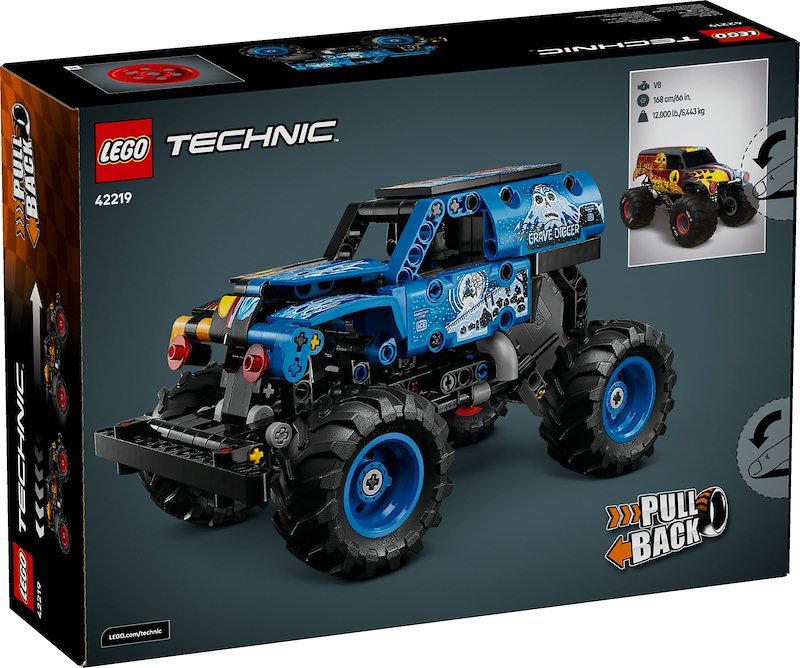 Lego Technic Monster Jam™ Grave Digger™ Fuoco e Ghiaccio 42219