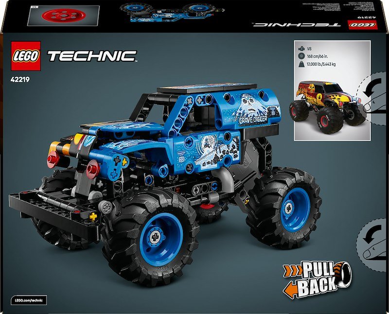 Lego Technic Monster Jam™ Grave Digger™ Fuoco e Ghiaccio 42219