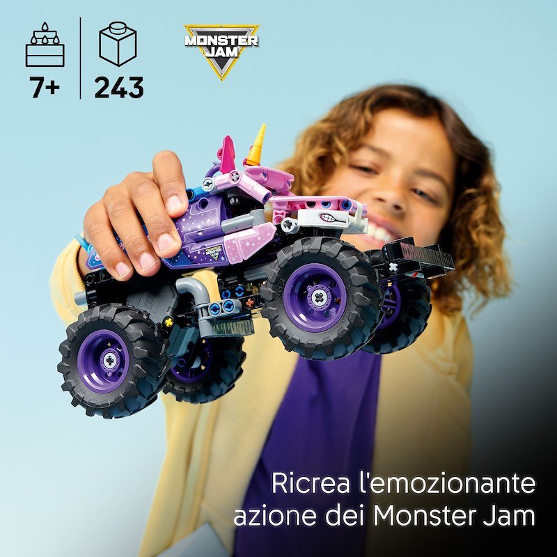 Lego Technic Monster Jam™ Sparkle Smash™ a retrocarica 42220