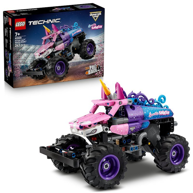 Lego Technic Monster Jam™ Sparkle Smash™ a retrocarica 42220