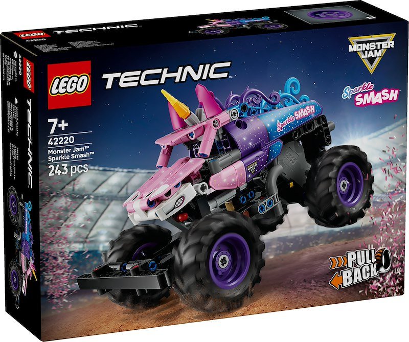Lego Technic Monster Jam™ Sparkle Smash™ a retrocarica 42220
