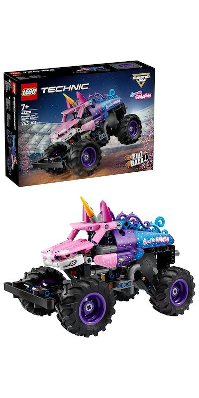 Lego Technic Monster Jam™ Sparkle Smash™ a retrocarica 42220