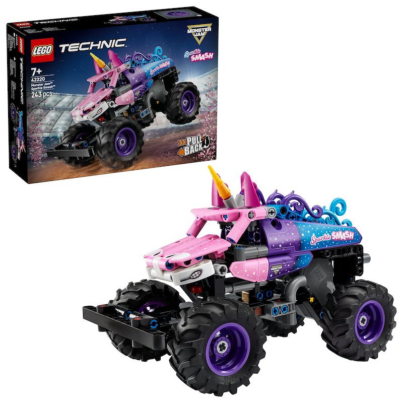 Lego Technic Monster Jam™ Sparkle Smash™ a retrocarica 42220