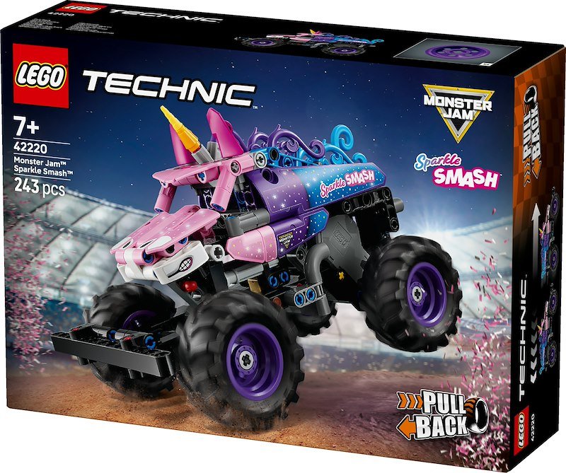 Lego Technic Monster Jam™ Sparkle Smash™ a retrocarica 42220