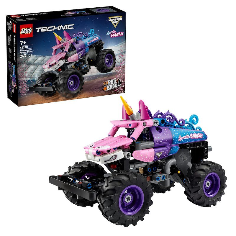 Lego Technic Monster Jam™ Sparkle Smash™ a retrocarica 42220