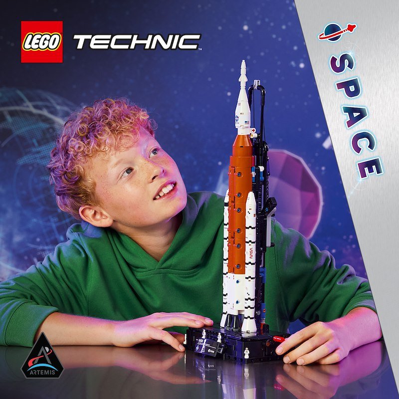 Lego Sistema di lancio spaziale razzo NASA Artemis 42221