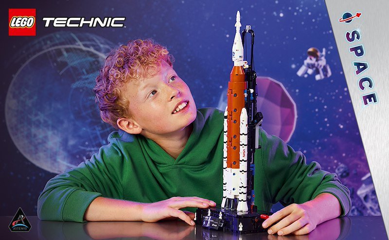 Lego Sistema di lancio spaziale razzo NASA Artemis 42221