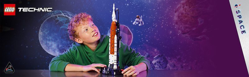 Lego Sistema di lancio spaziale razzo NASA Artemis 42221