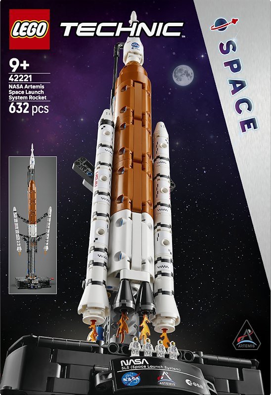 Lego Sistema di lancio spaziale razzo NASA Artemis 42221