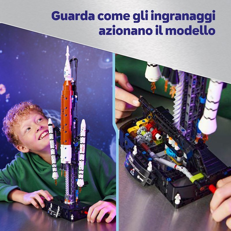 Lego Sistema di lancio spaziale razzo NASA Artemis 42221