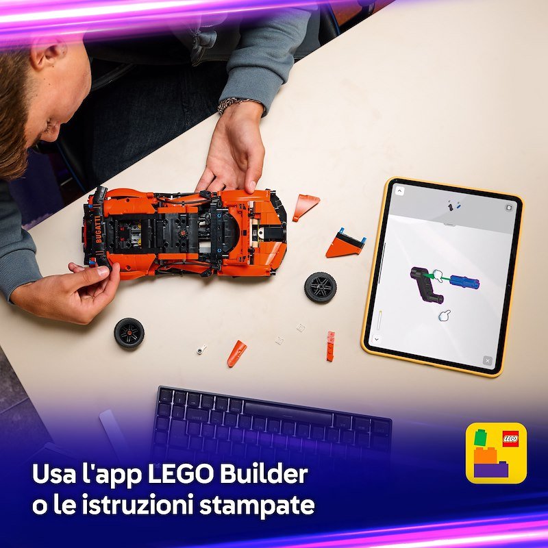 Lego Technic Hyper Car Bugatti Chiron Pur Sport 42222