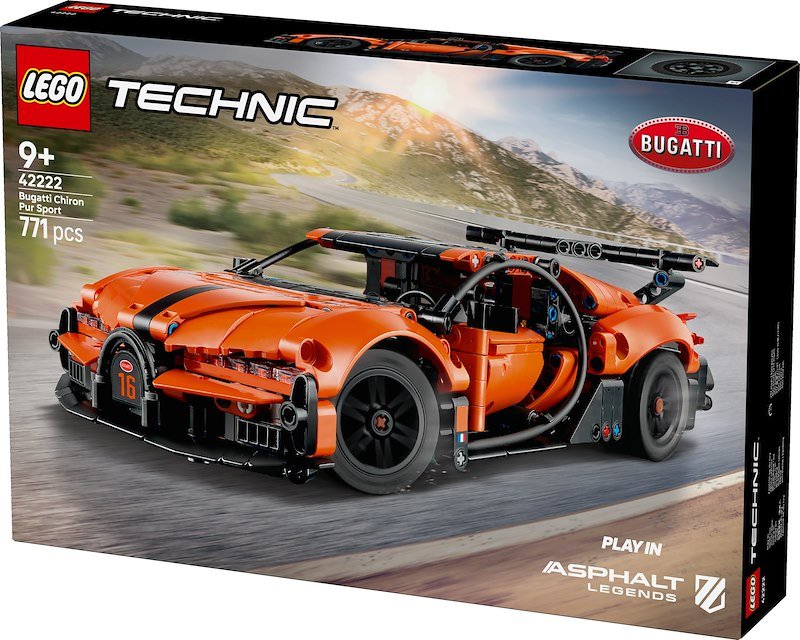 Lego Technic Hyper Car Bugatti Chiron Pur Sport 42222