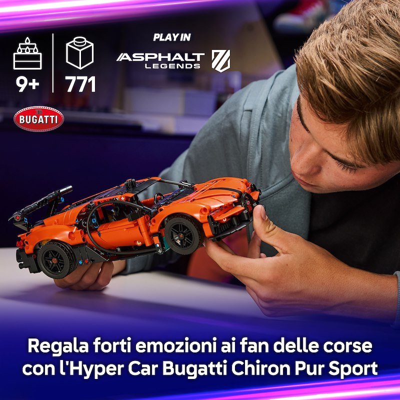 Lego Technic Hyper Car Bugatti Chiron Pur Sport 42222