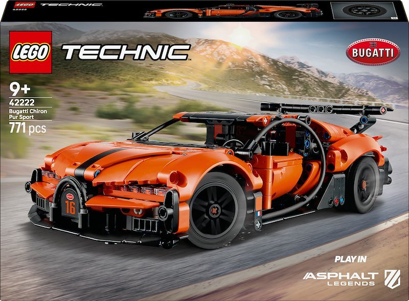 Lego Technic Hyper Car Bugatti Chiron Pur Sport 42222