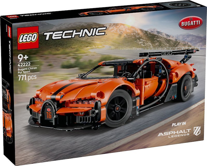 Lego Technic Hyper Car Bugatti Chiron Pur Sport 42222