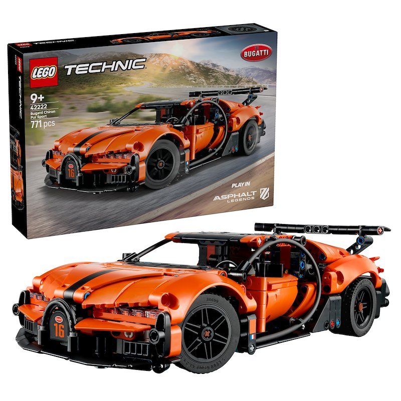 Lego Technic Hyper Car Bugatti Chiron Pur Sport 42222