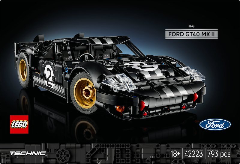 Lego Technic Auto da corsa Ford GT40 MKII 1966 42223