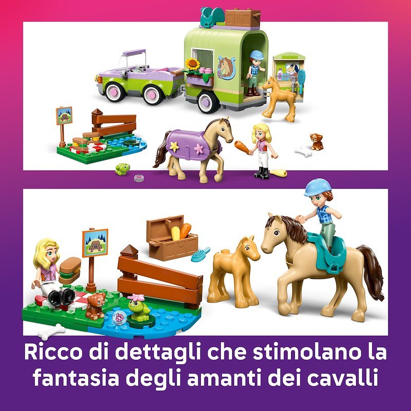 Lego® Rimorchio per cavallo e puledro 42695