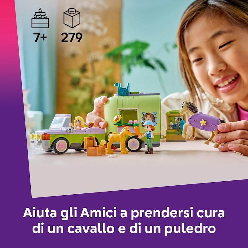 Lego® Rimorchio per cavallo e puledro 42695