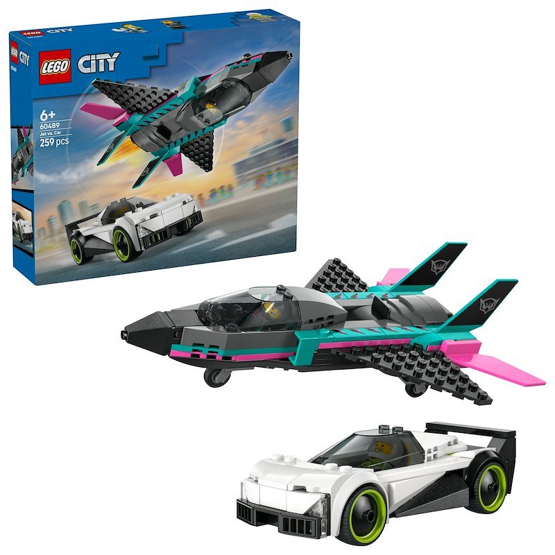 Lego® Jet contro Auto sportiva 60489