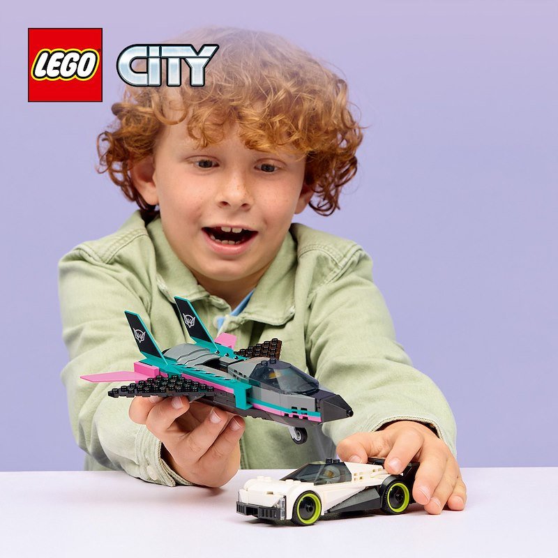 Lego® Jet contro Auto sportiva 60489