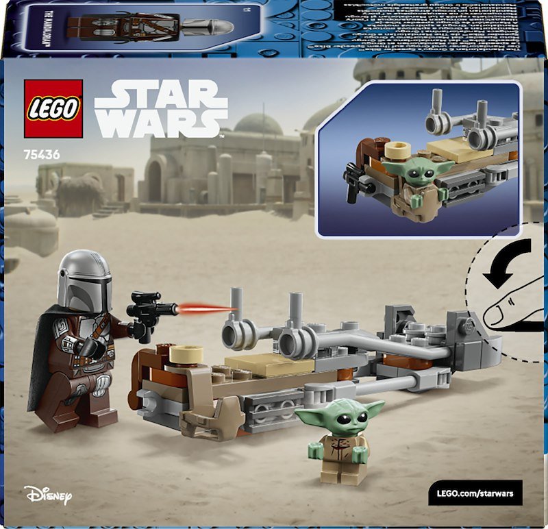 Lego® Star Wars Speeder Bike™ del Mandaloriano e di Grogu 75436