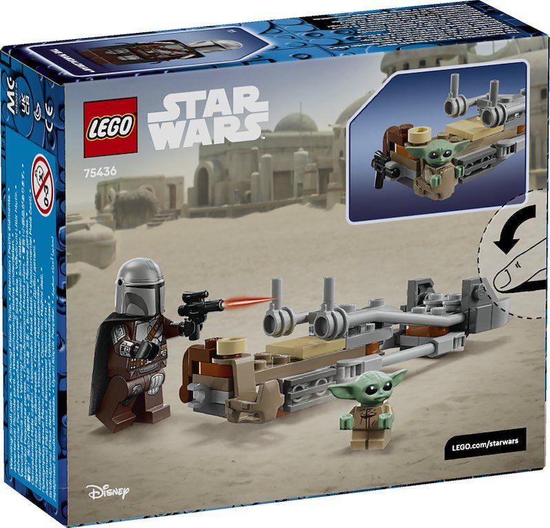 Lego® Star Wars Speeder Bike™ del Mandaloriano e di Grogu 75436
